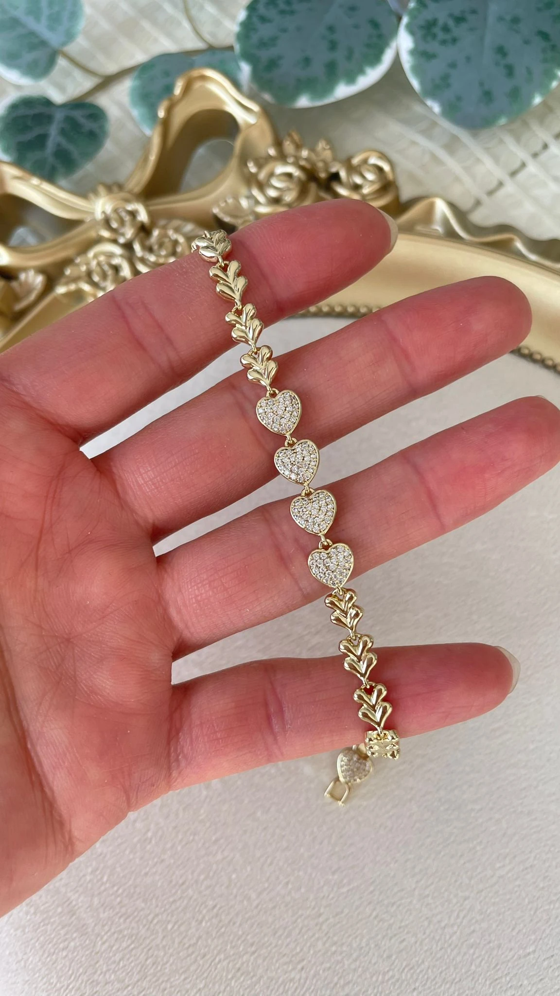 Vip 14K Kalpli Taşlı Bileklik