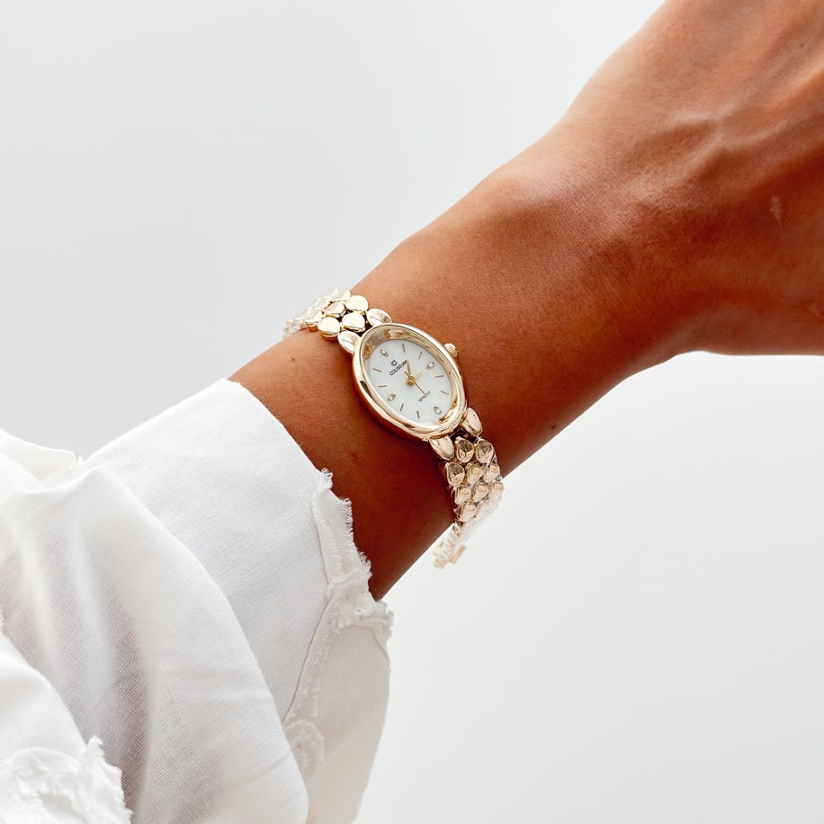 Fensa Minimal Vintage Model Kadın Kol Saati Gold (Beyaz Kadran)

