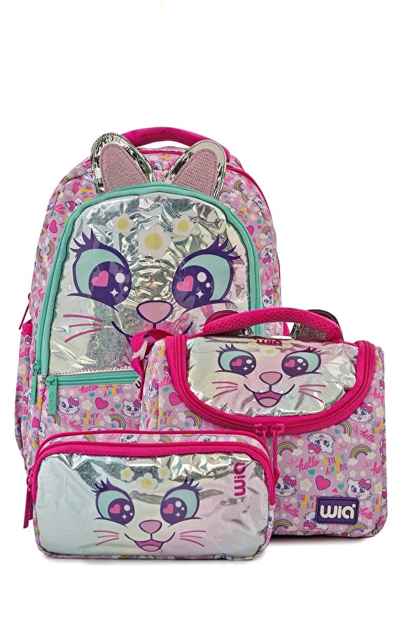 Wia Sweet Cat Kız Çocuk İlkokul Çantası
