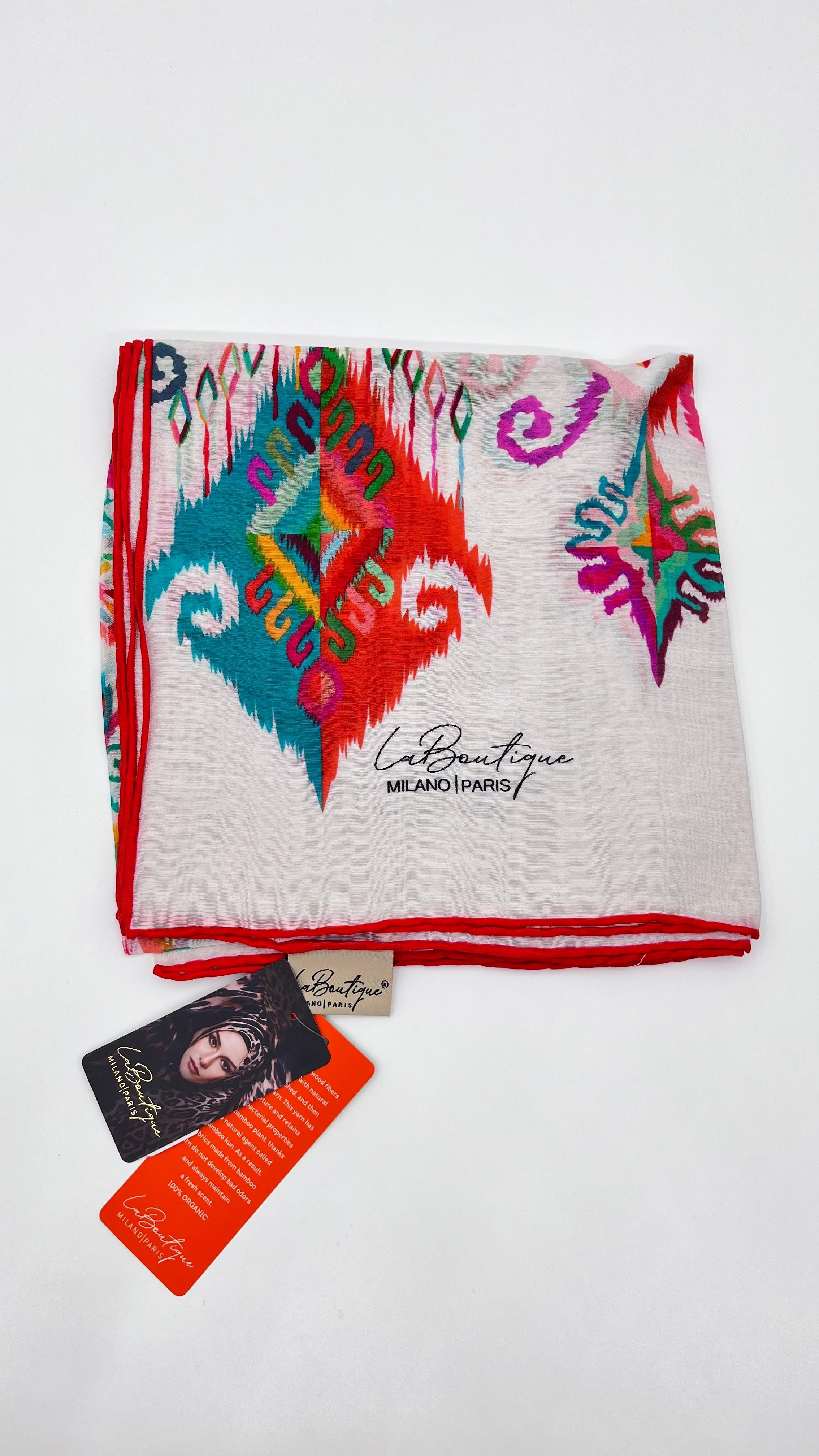 La Boutique Yaz Esintisi %100 Organik Eşarp - 6