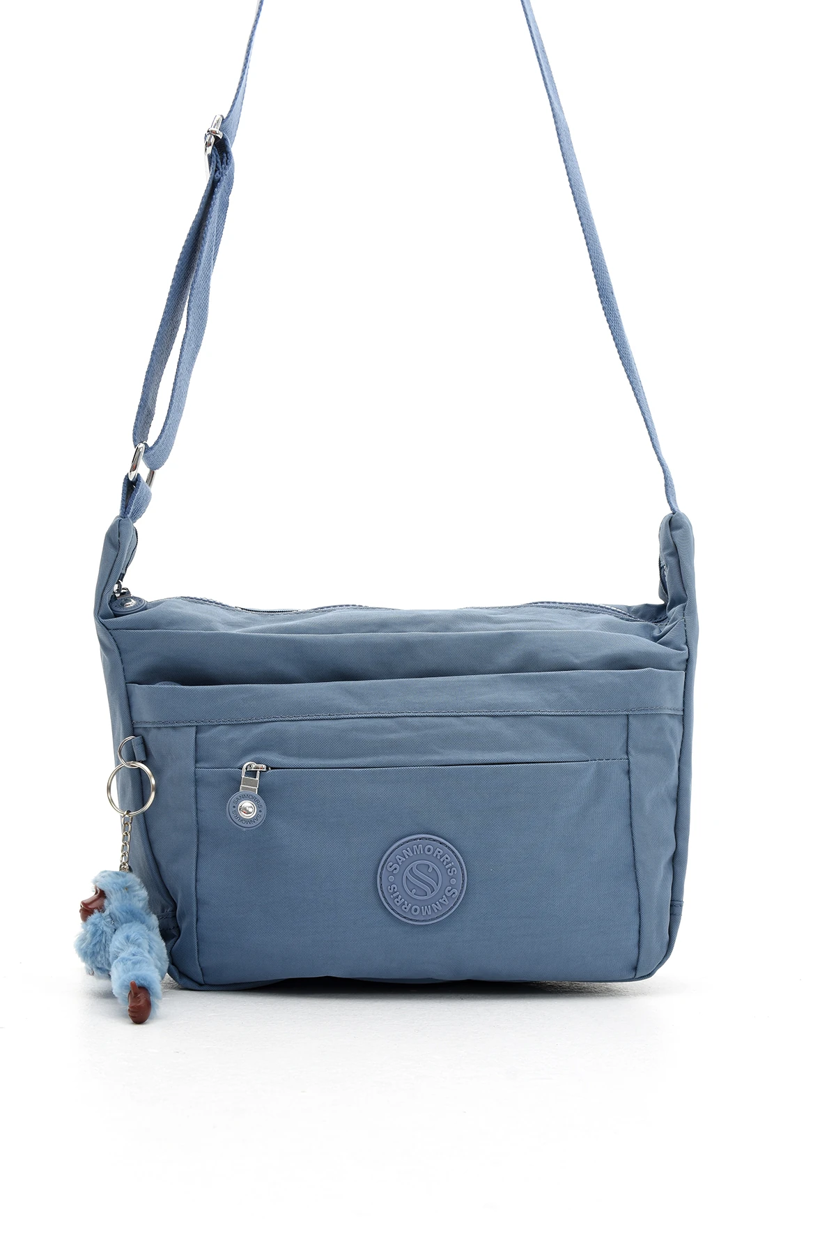 San İthal Orjinal Kanvas Kumaş Çapraz ve Okul Çantası - MAVİ