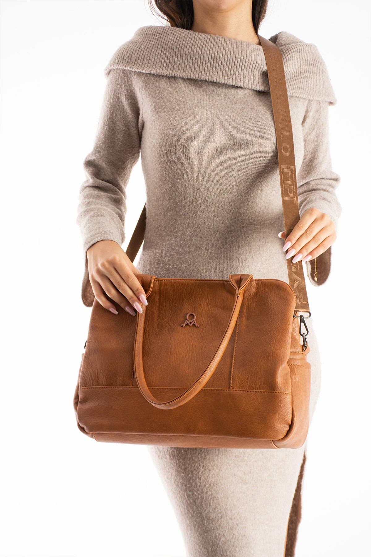 Mega İthal Deri El ve Çapraz Çanta - TABA