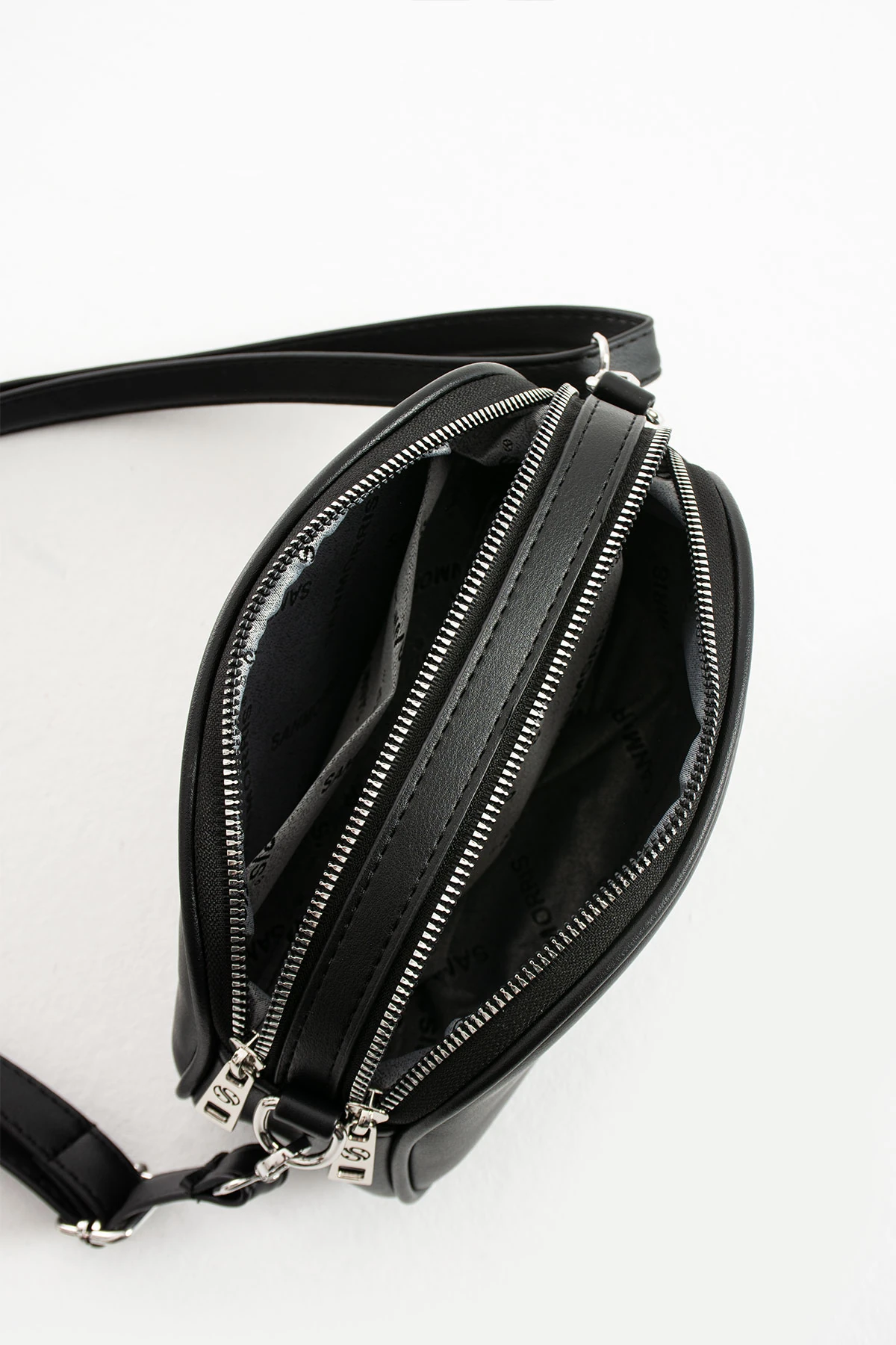 San Kadın Ayarlanabilir Çapraz Askılı 3 bölmeli Omuz ve Çapraz Çanta San1423