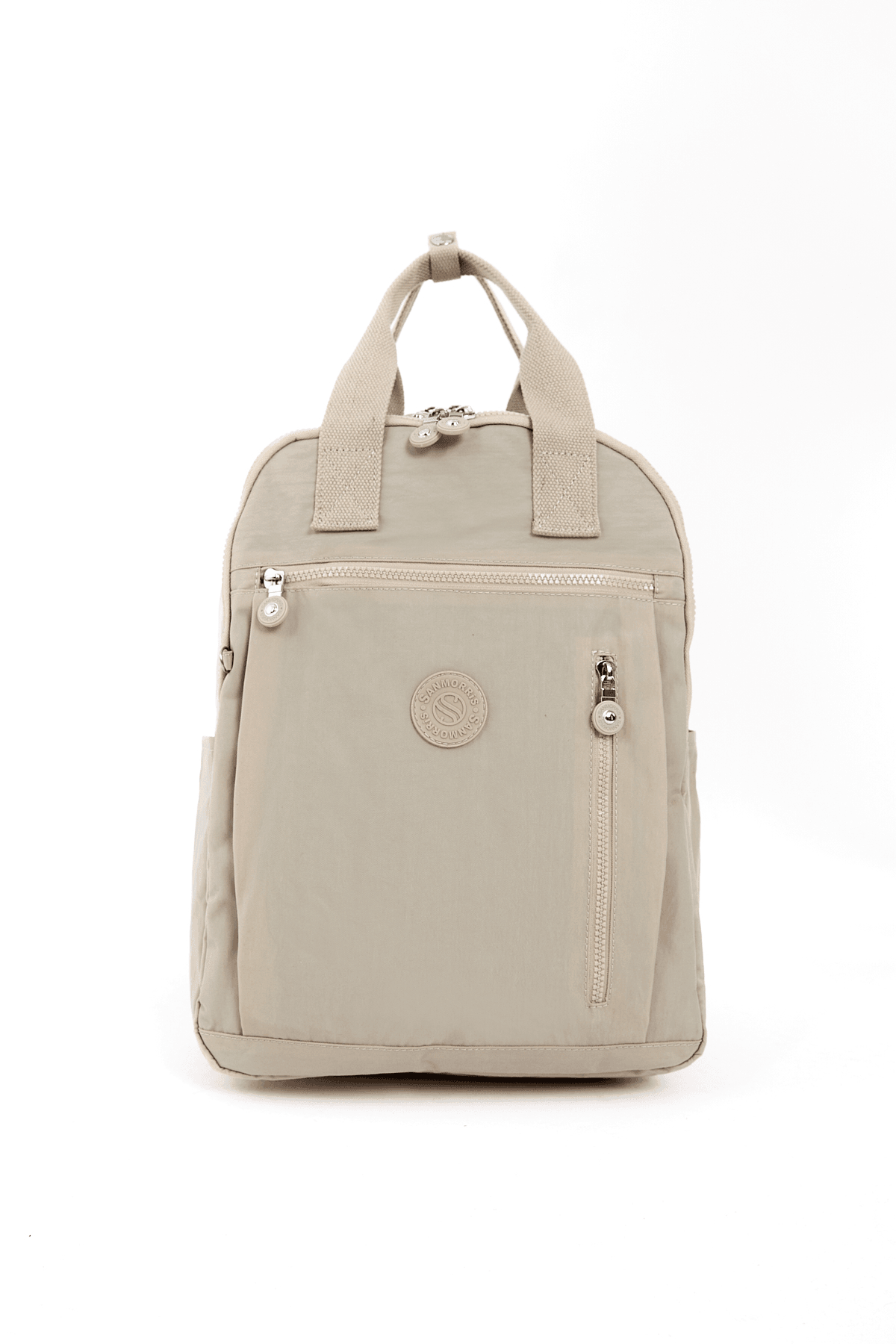 San Unisex Suya Dayanıklı Kumaş Çok Gözlü Laptop Bölmeli Orta Boy Seyahat ve Okul Çantası