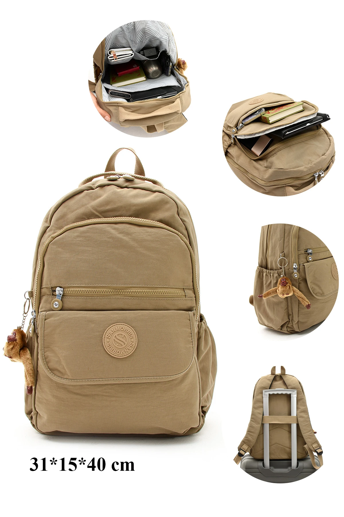 San Orjinal Kanvas Sırt Çantası - HAKİ