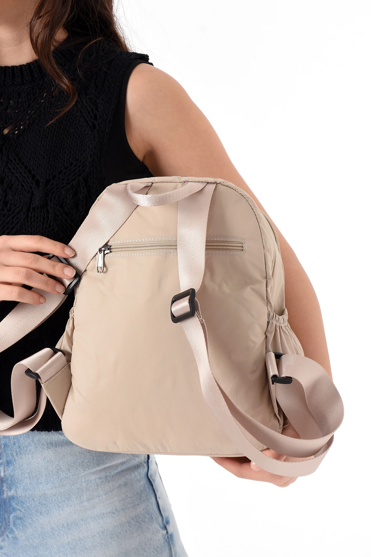 San Suya Dayanıklı Paraşüt Kumaş 4 Gözlü Laptop Bölmeli Seyahat İş Okul Sırt Çantası SAN6009