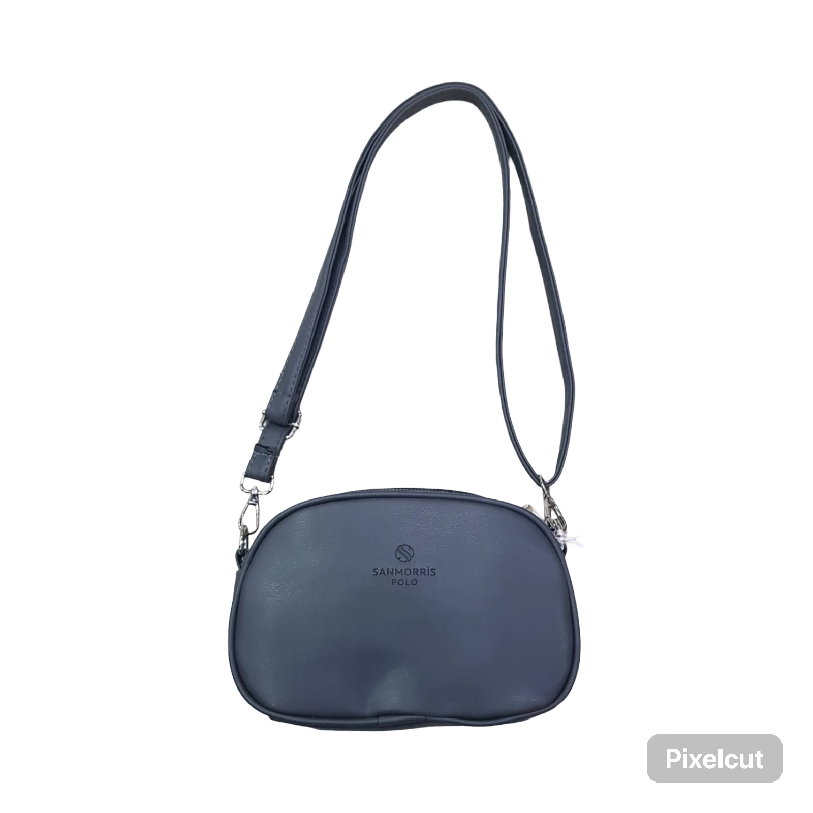 San Kadın Ayarlanabilir Çapraz Askılı 3 bölmeli Omuz ve Çapraz Çanta San1423 - Gri