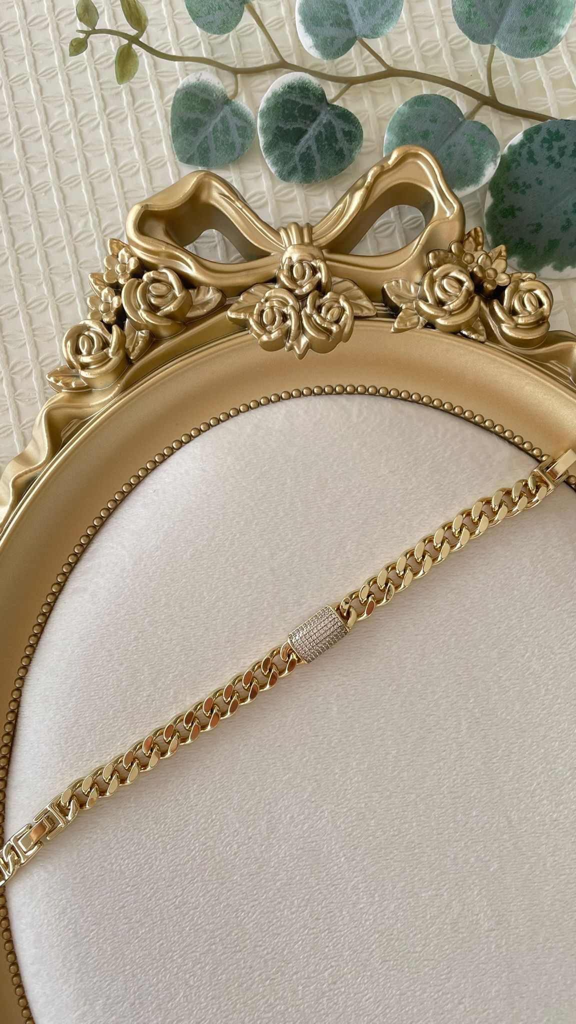 Vip 14K Ortası Taşlı Gurmet model Bileklik