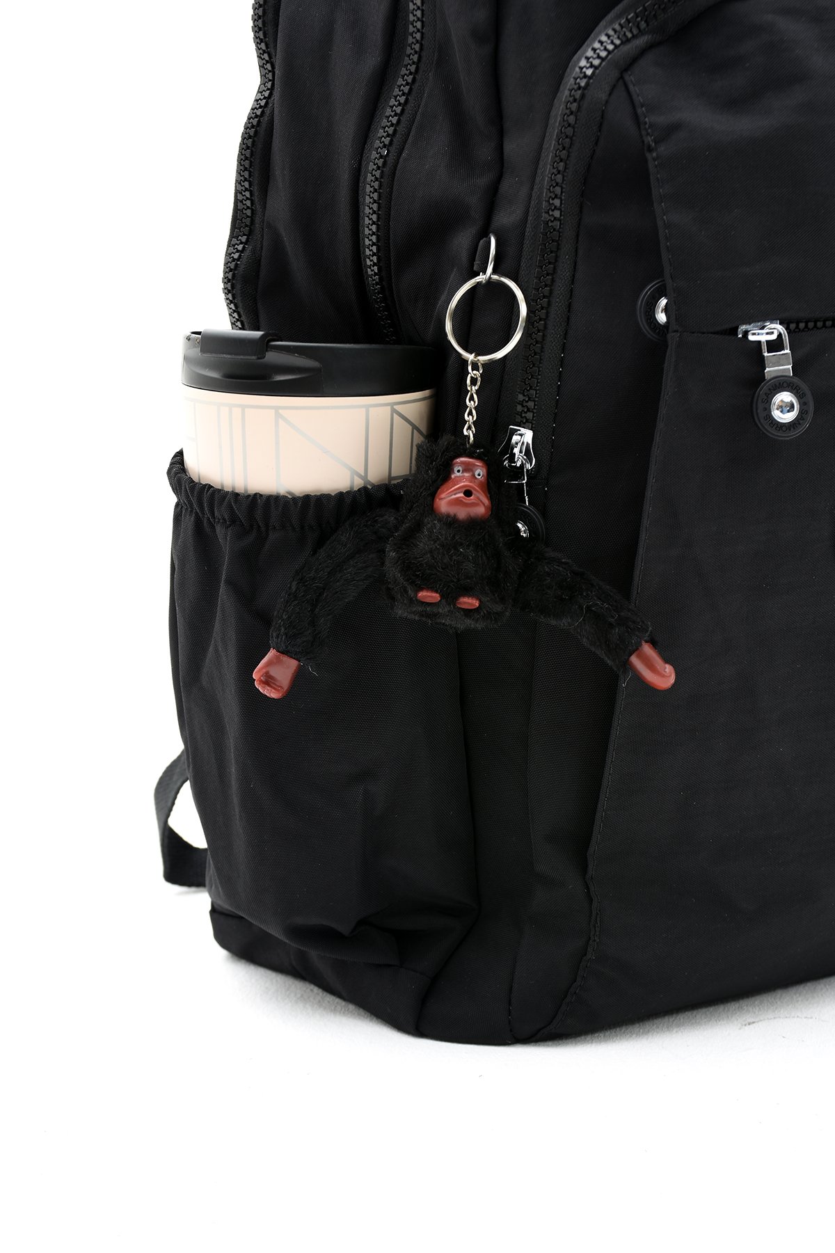 San Unisex Suya Dayanıklı Krinkıl Kumaş Çok Gözlü Büyük Boy Laptop Okul Ve Sırt Çantası SAN3019