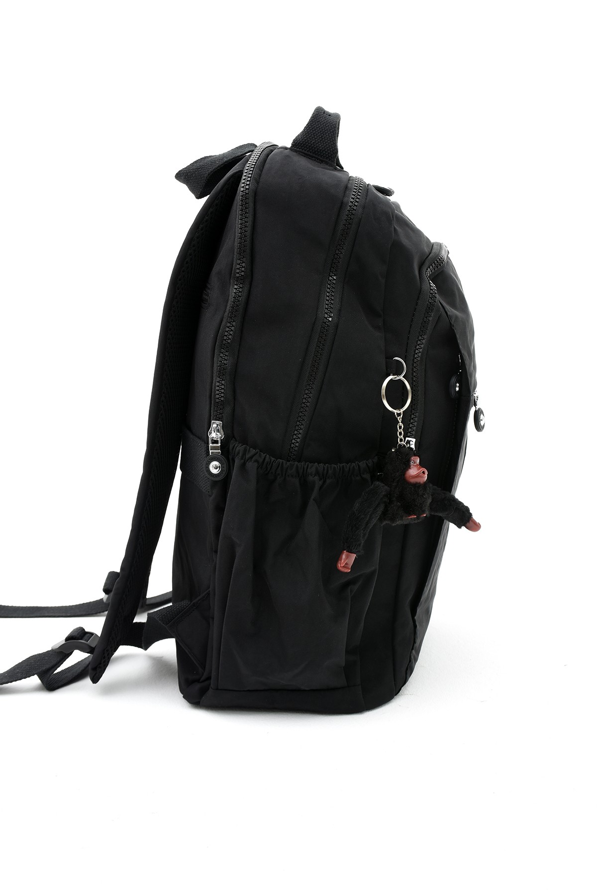 San Unisex Suya Dayanıklı Krinkıl Kumaş Çok Gözlü Büyük Boy Laptop Okul Ve Sırt Çantası SAN3019