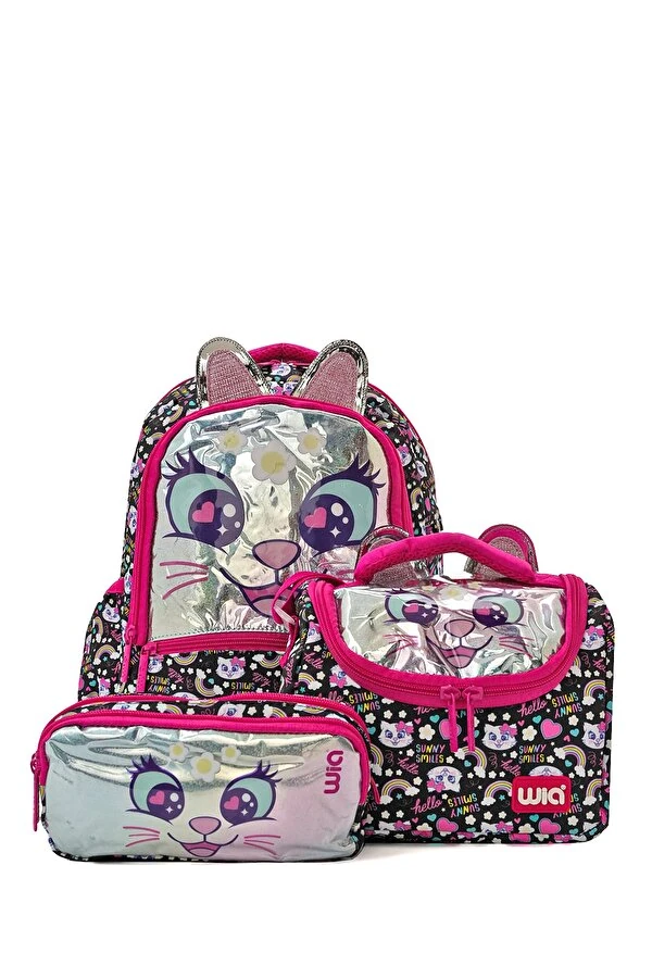 Wia Sweet Cat Kız Çocuk İlkokul Çantası