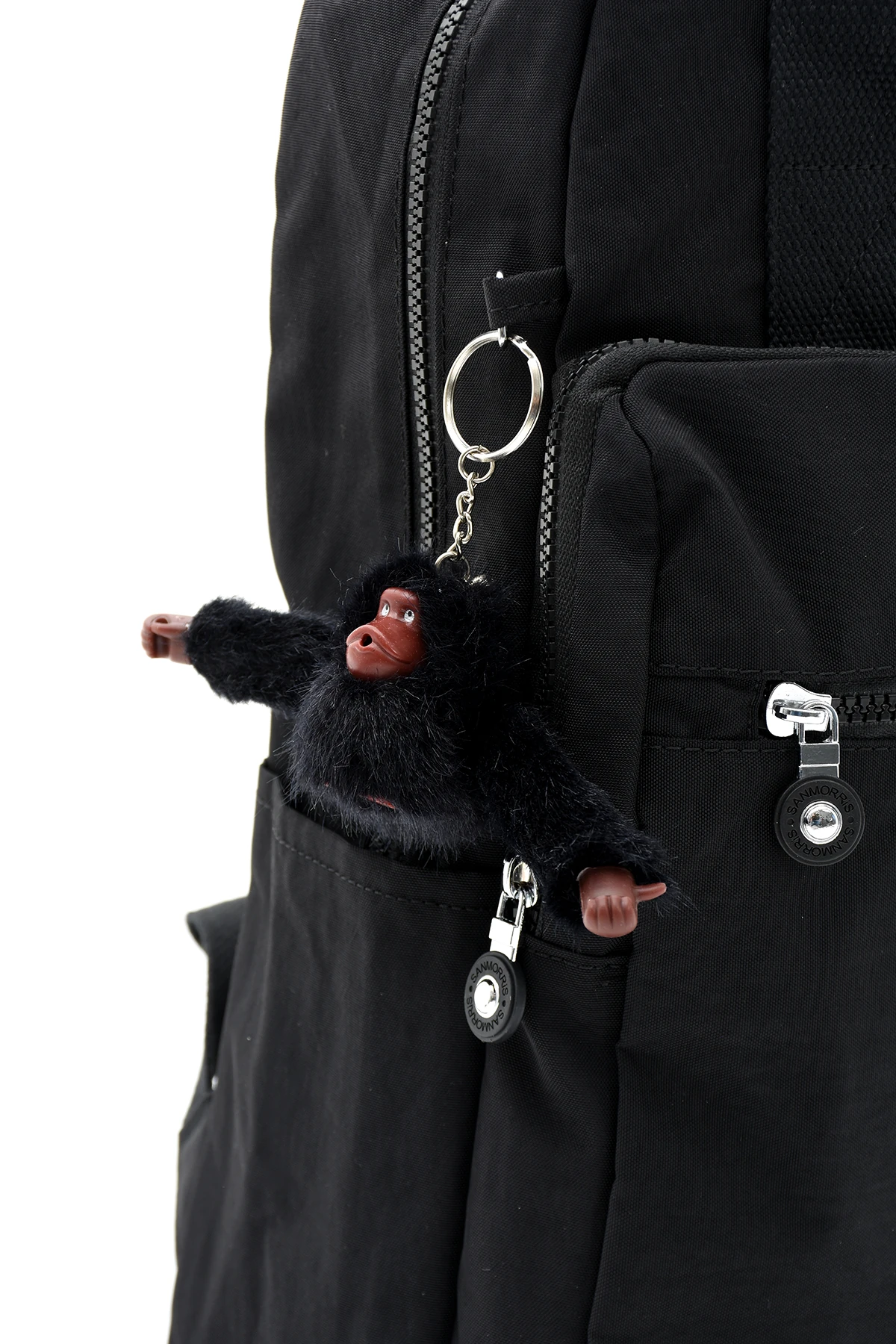 San Unisex Suya Dayanıklı Krinkıl Kumaş Çok Gözlü Orta Boy Laptop Okul Ve Sırt Çantası SAN3014