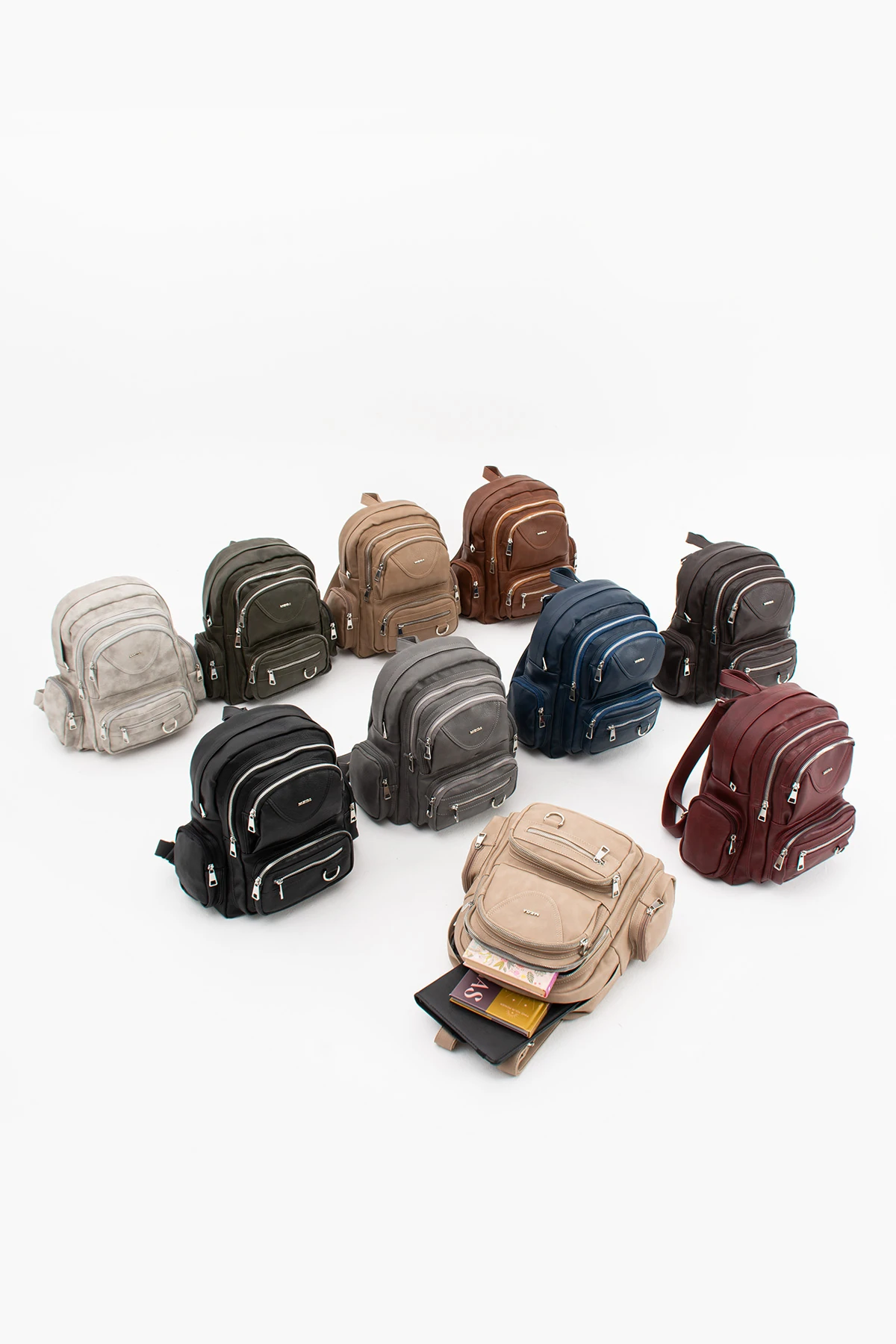 Mega Orjinal İthal Deri Sırt Çantası