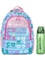 Benetton Harf Baskılı Kız Çocuk İlkokul Çantası Turkuaz Pembe