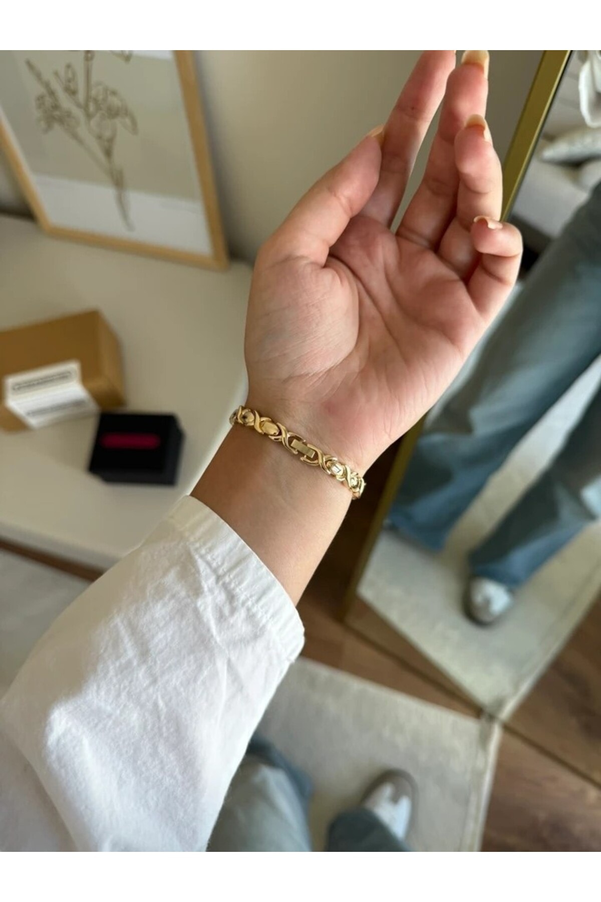 Meffa Minimal Vintage Model Kadın Kol Saati Gold (Pembe Kadran)


