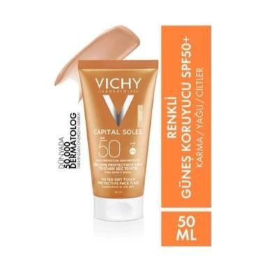 Vichy Capital Soleil SPF50+ Güneş Koruyucu BB Emülsiyon 50 ml - Renkli