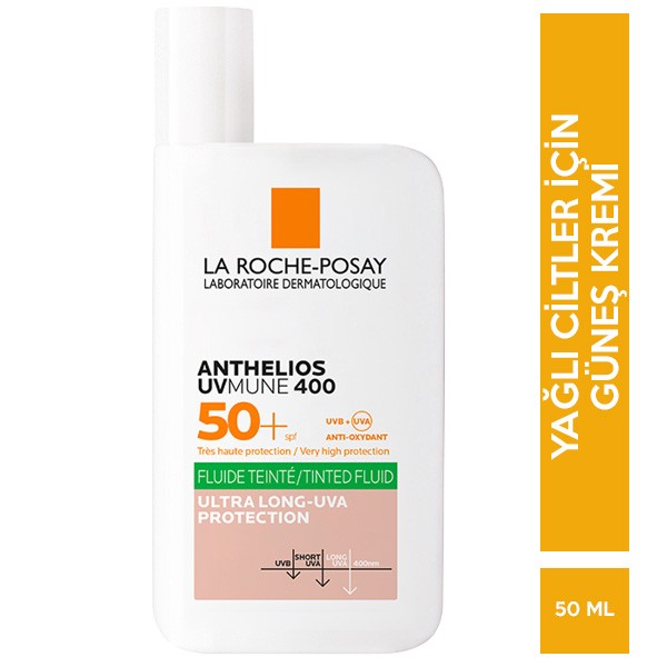 La Roche Posay Anthelios Oil Control Fluid 50+ Renkli Yüz Güneş Kremi 50 ml