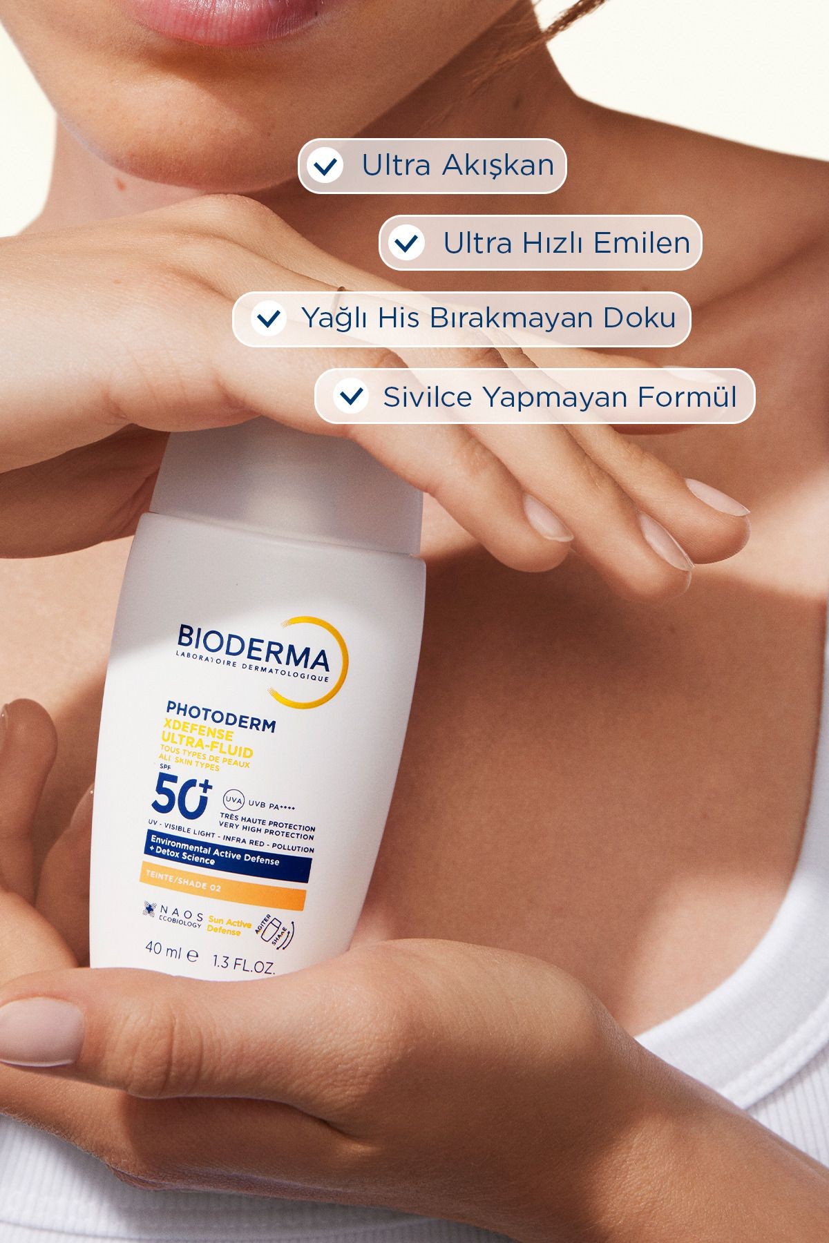 BIODERMA XDEFENSE 50 SPF 02 TİNTED