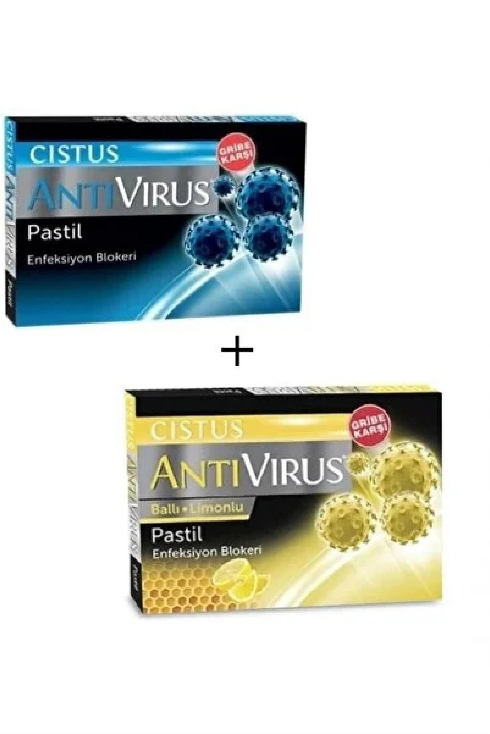 Cistus Antivirus Bal Limon Ve Mentollü Pastil 2X10'lu Avantaj Paketi