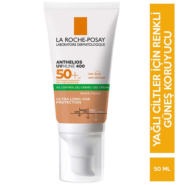 La Roche Posay Anthelios Dry Touch Gel Tinted Renkli Güneş Koruyucu SPF50+ 50 ml