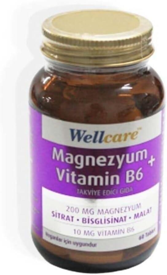 Wellcare Magnezyum ve Vitamin B6 60 Tablet