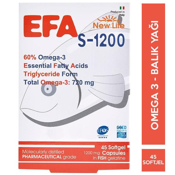 NEW LIFE EFA SUPER 1200 MG 45 CAP.