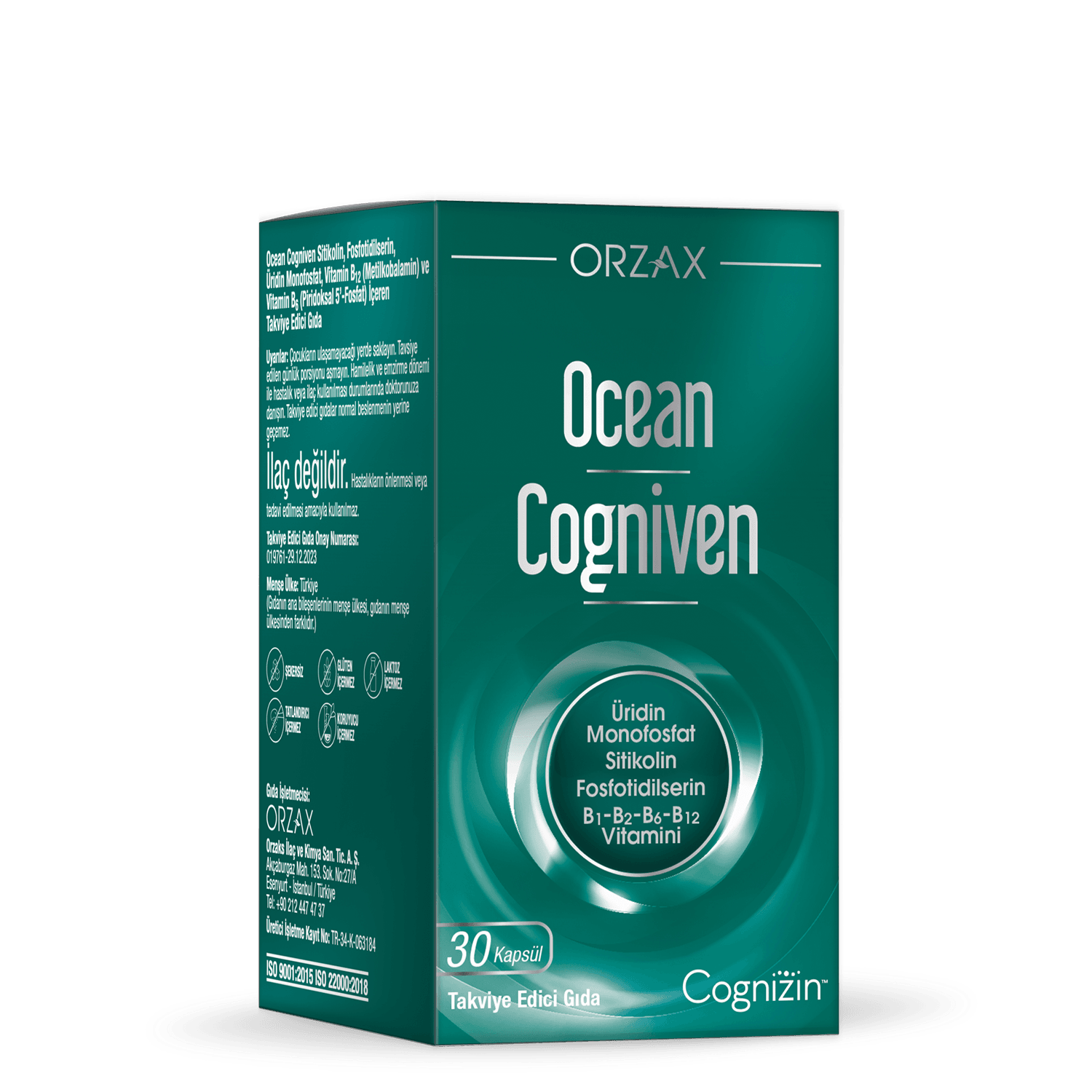 Orzax Ocean Cogniven İçeren Takviye Edici Gıda 30 Kapsül