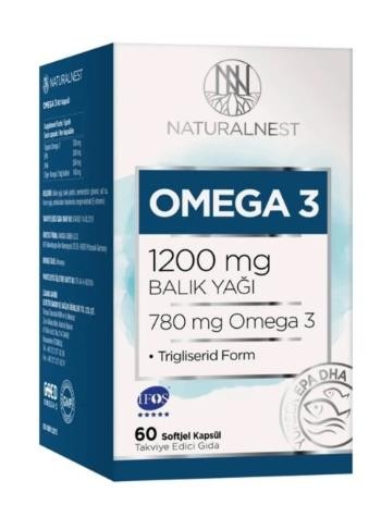 Naturalnest Omega 3 1200 Mg 60 Kapsül