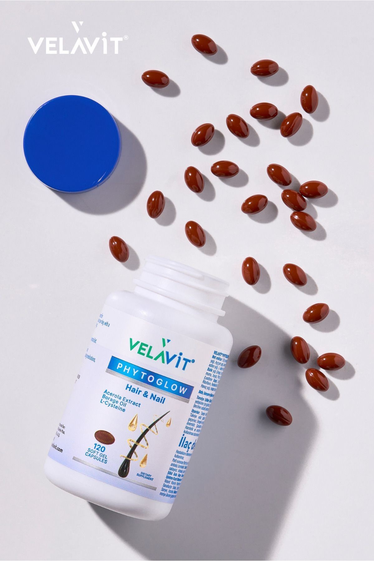 VELAVIT PHYTOGLOW HAIR&NAIL 120 SOFTGEL CAPSULE