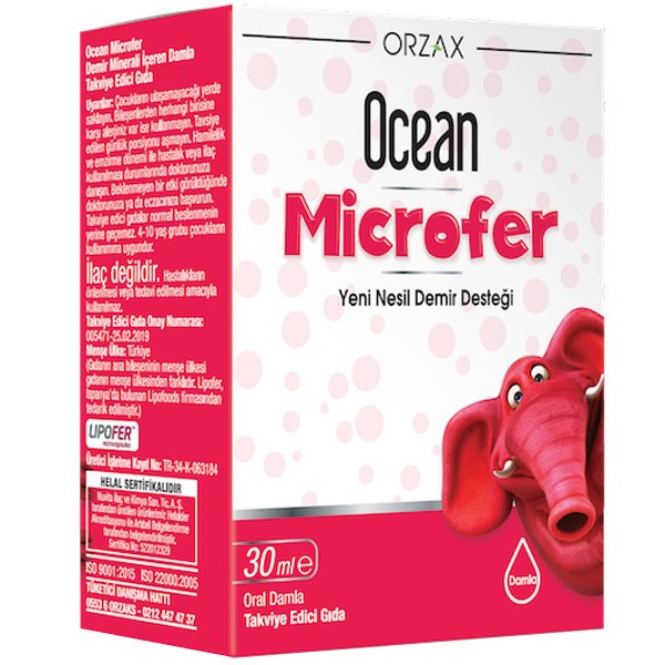 Orzax Ocean Microfer Takviye Edici Gıda 30 ml - Damla