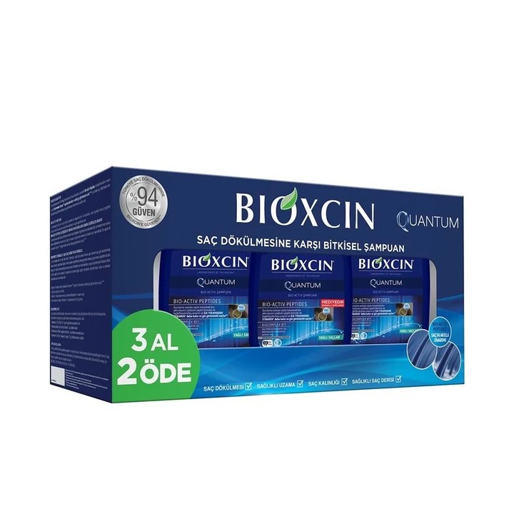 Bioxcin Quantum Şampuan 3al 2öde (Yağlı Saçlar)