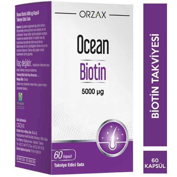 Orzax Ocean Biotin 60 Kapsül