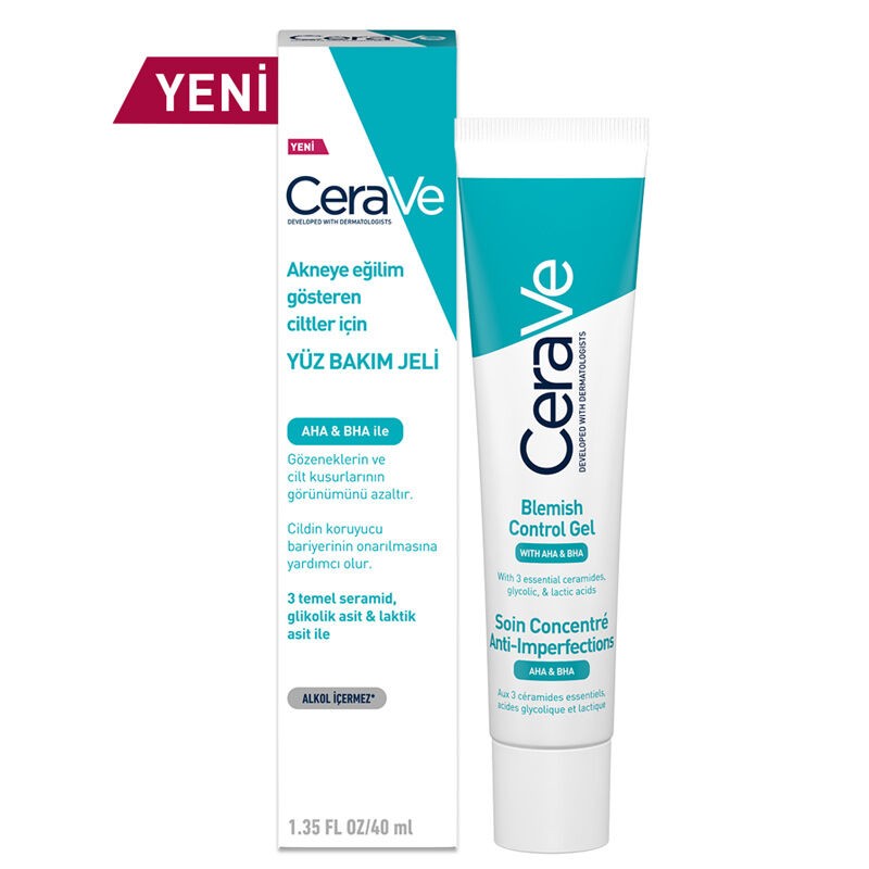 Cerave Yağlı ve Düzensiz Cilter için Yüz Bakım Jeli 40 ml