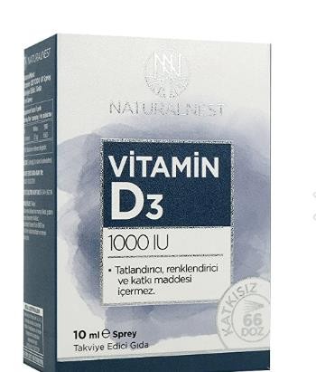 Naturalnest Vitamin D3 1000 IU Sprey 10 ml