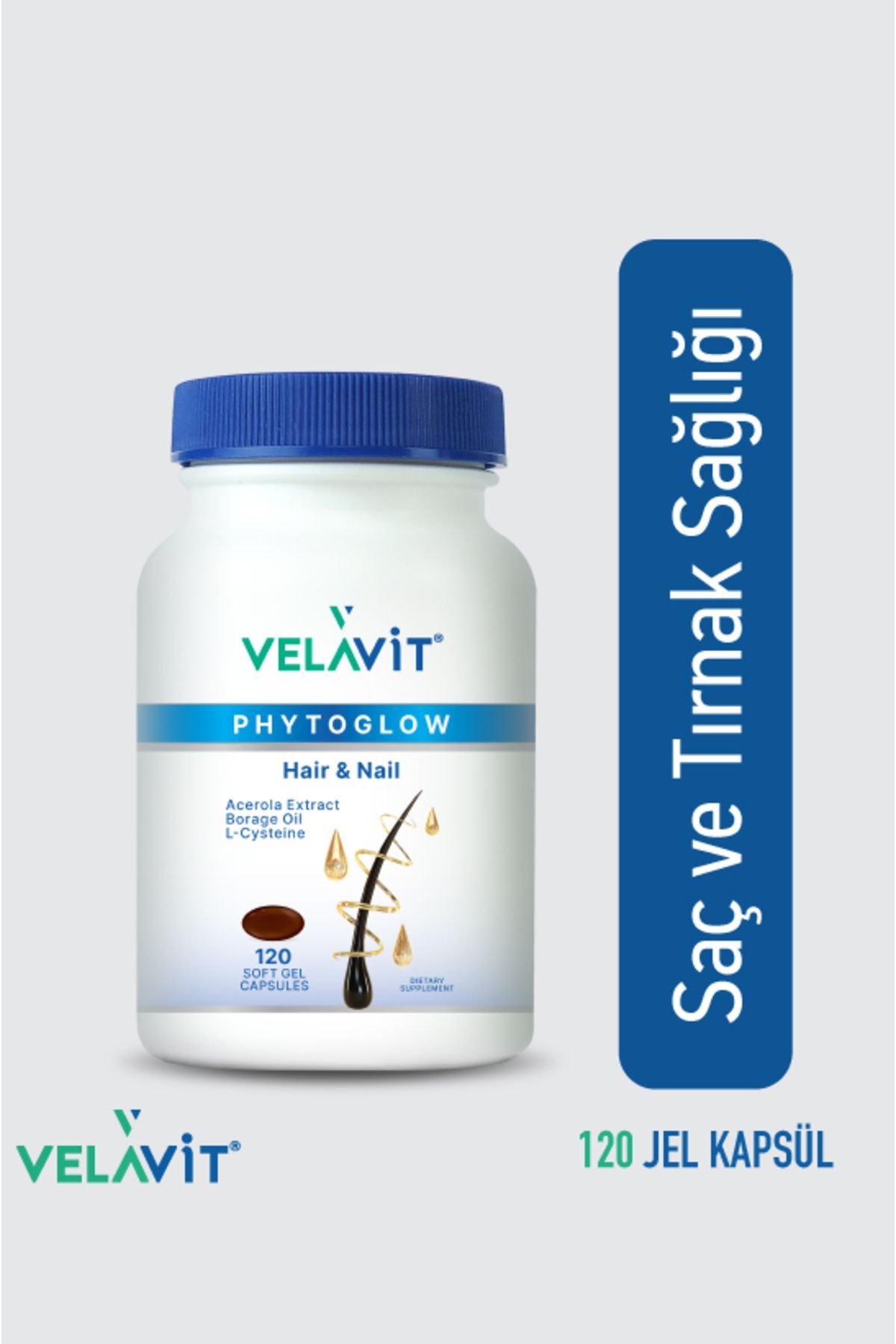 VELAVIT PHYTOGLOW HAIR&NAIL 120 SOFTGEL CAPSULE