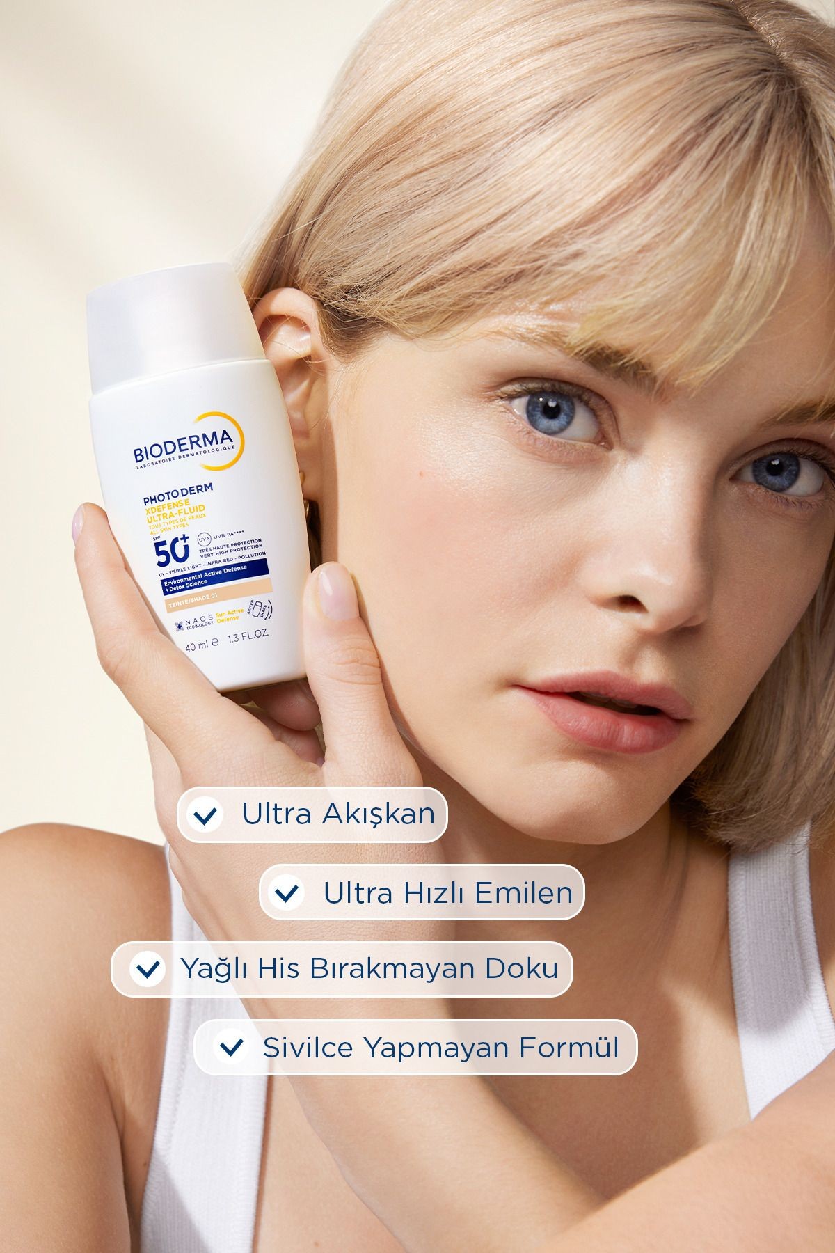 BİODERMA XDEFENSE  50 SPF 01 TİNTED