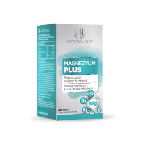 Naturalnest Magnesium Plus Takviye Edici Gıda 30 Tablet