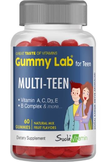 Suda Vitamin Gummy Lab For Teen Multi Teen 60 Gummy