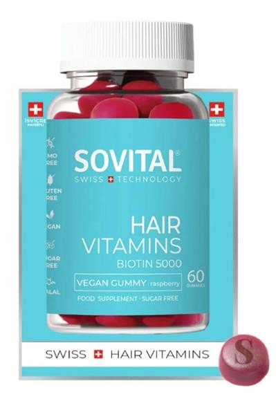 Sovital Hair Vegan Gummy Saç Vitamini 60 Adet