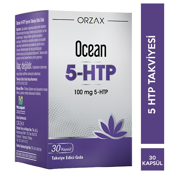 Orzax Ocean 5-HTP Takviye Edici Gıda 30 Kapsül