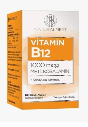 Naturalnest Vitamin B12 60 Dilaltı Tablet