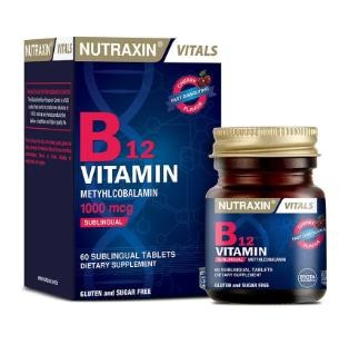 Nutraxin B12 Vitamin Dilaltı 60 Tablet