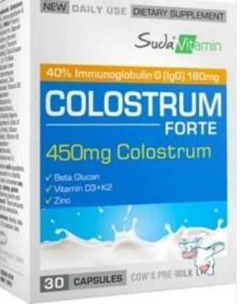 Suda Vitamin Colostrum Forte 30 Kapsül