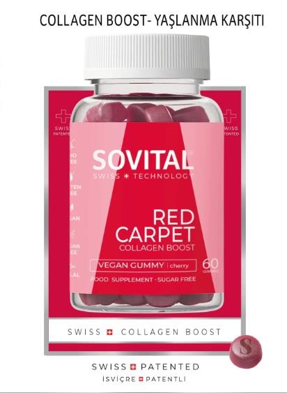 Sovital Red Carpet Vegan Kolajen 60 Yumuşak Kapsül