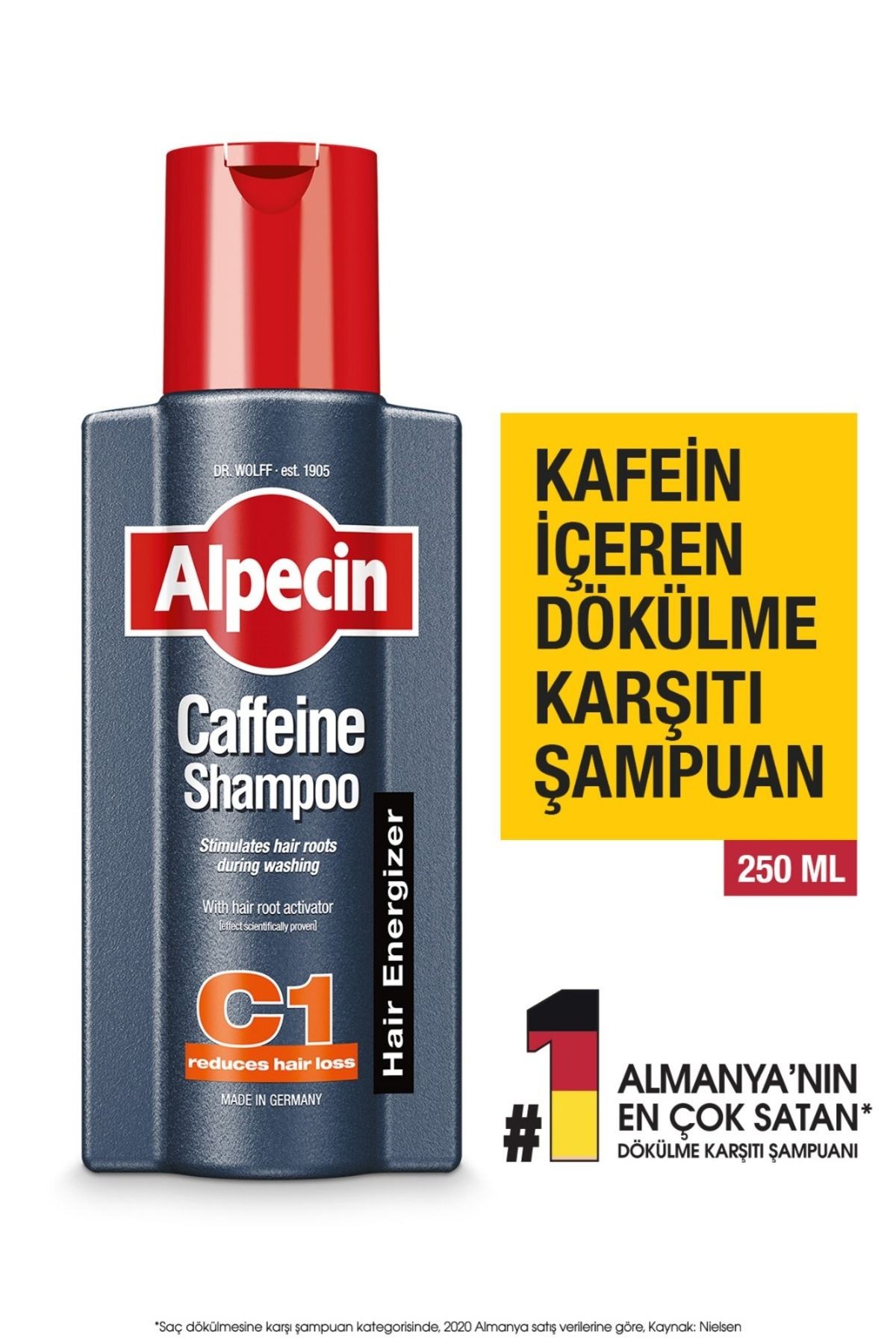 ALPECIN CAFFEINE SHAMPOO 250 ML.