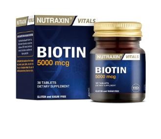 Nutraxin Biotin 5000 mcg 30 Tablet