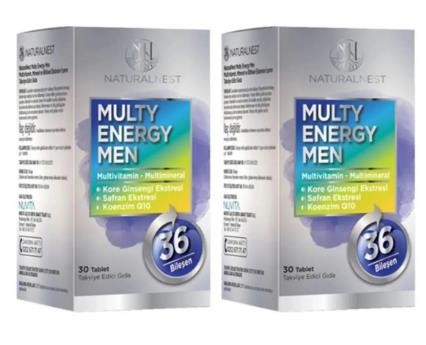 Naturalnest Multy Energy Men 30 Tablet 1 Alana 1 Bedava