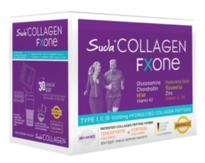 Suda Collagen Fxone Aromasız Takviye Edici Gıda 30 x 12 gr