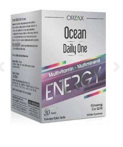 Orzax Ocean Daily One Energy 30 Tablet - Takviye Edici Gıda