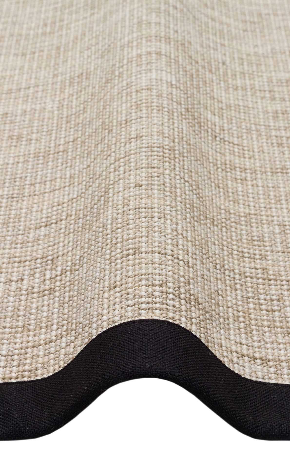 Sisal Bordur Serisi - Bej Dokuma Siyah Bordür